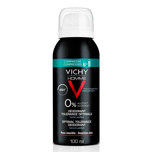 Vichy Homme Desodorante 48H Pieles Sensibles Spray 100 ml