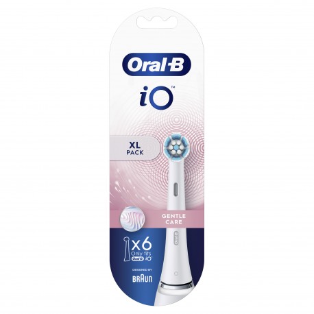 Oral-B Recambio Cepillo Eléctrico iO Gentle Clean 6 Cabezales Blanco