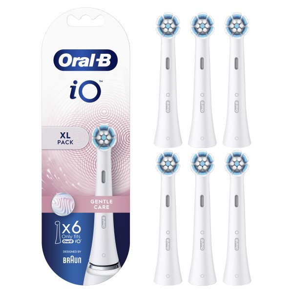 Oral-B Recambio Cepillo Eléctrico iO Gentle Clean 6 Cabezales Blanco