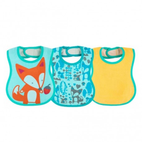 Chicco Babero Algodón Unisex +6 Meses 3 Unidades