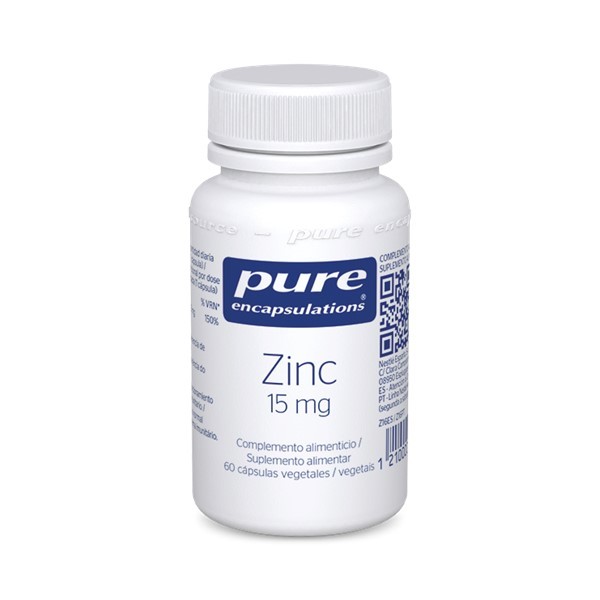 Pure Encapsulations Zinc 15 mg 60 Cápsulas