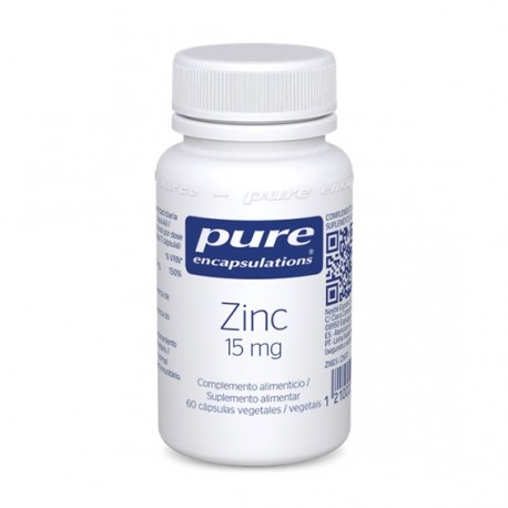 Pure Encapsulations Zinc 15 mg 60 Cápsulas