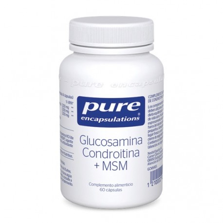 Pure Encapsulations Glucosamina Condroitina +MSM 60 Cápsulas