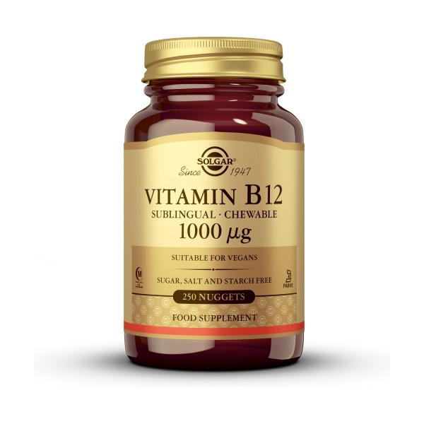 Solgar Vitamina B12 1000 µg 250 Comprimidos Masticables