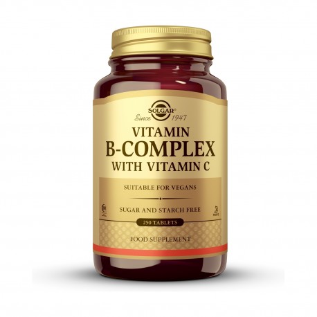Solgar Vitamina B Complex con Vitamina C 250 Comprimidos
