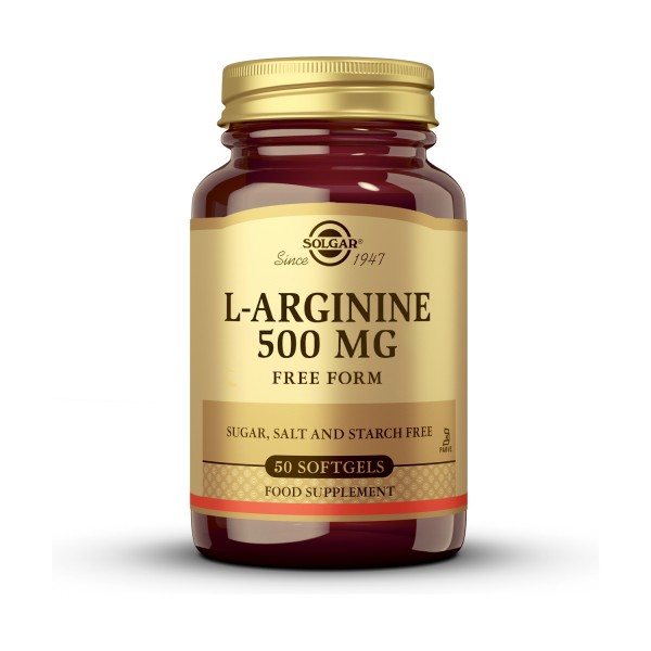 Solgar L-Arginina 500 mg 50 Cápsulas Vegetales