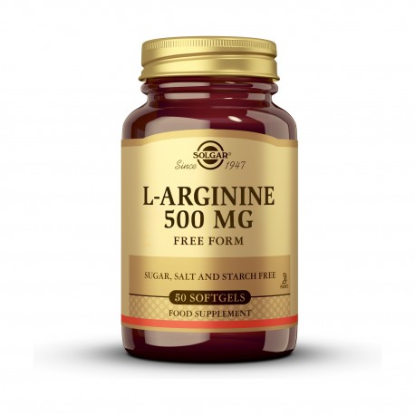 Solgar L-Arginina 500 mg 50 Cápsulas Vegetales
