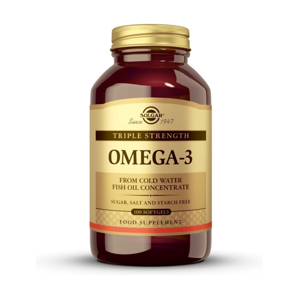 Solgar Omega-3 Triple Concentración 100 Cápsulas Blandas