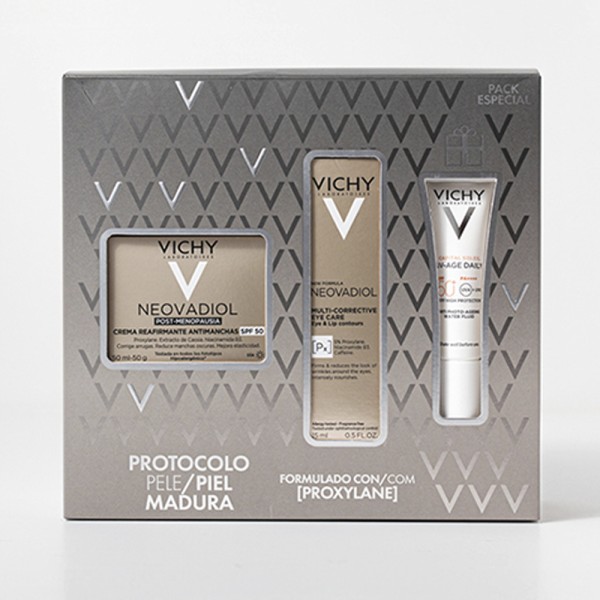 Vichy Neovadiol Post-Menopausia Crema Día 50 ml + Neovadiol Ojos 15 ml + Regalo UV Age Daily 15 ml