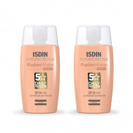 Isdin Fotoprotector Fusion Water Color Medium SPF 50 50 ml x2 Unidades