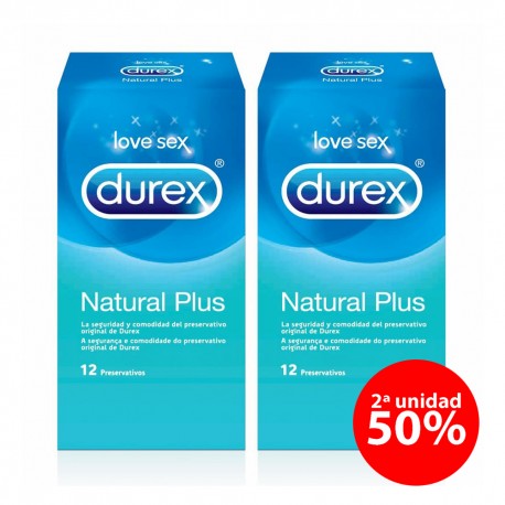 Durex Preservativos Natural Plus 12 + 12 Unidadaes