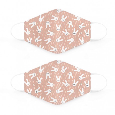 Suavinex Mascarilla Reutilizable 6-10 Años Hygge Rosa 2 Unidades