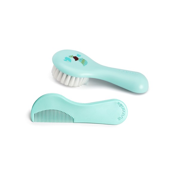 Suavinex Cepillo y Peine Soft Azul