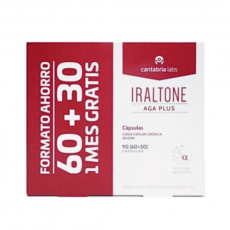 Iraltone AGA Plus 90 cápsulas (60+30 gratis)