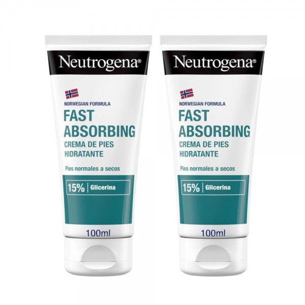 Neutrogena Crema de Pies Absorción Inmediata 100 ml x 2 Unidades
