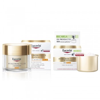 Eucerin Hyaluron-Filler +Elasticity Crema 50 ml + Recarga...