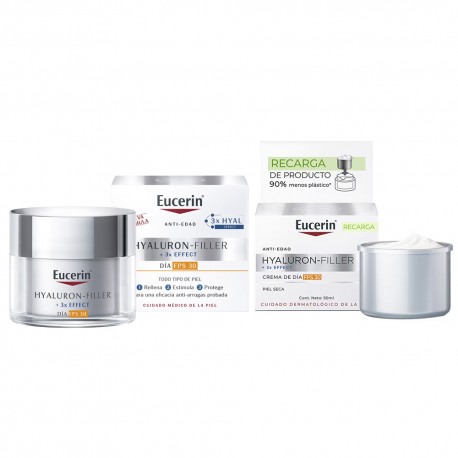 Eucerin Hyaluron-Filler Día FPS 30 50 ml + Recarga 50 ml (al 50% dto)