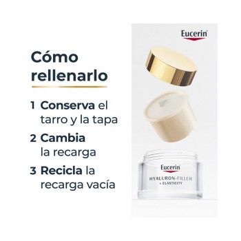 Eucerin Hyaluron-Filler +Elasticity Día FPS 30 50 ml + Noche 50 ml + Recargas 50 ml (al 50% dto) 2