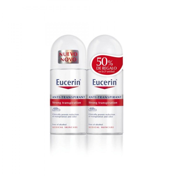 Eucerin Desodorante Antitranspirante Roll-On 48h 50 ml x 2 Unidades