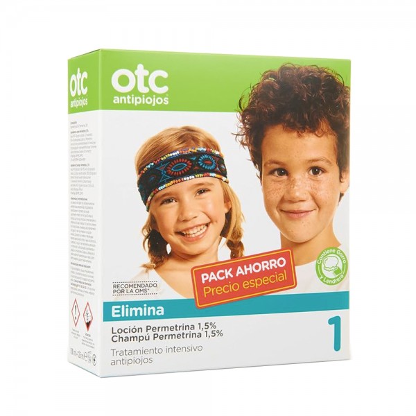 OTC Antipiojos Permetrina 1,5% Loción 125 ml + Champú 125 ml