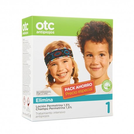OTC Antipiojos Permetrina 1,5% Loción 125 ml + Champú 125 ml