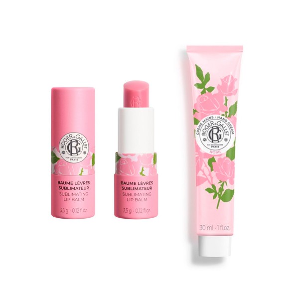 Roger&Gallet Rose Balsamo Labial 3,5g + Crema de Manos 30 ml