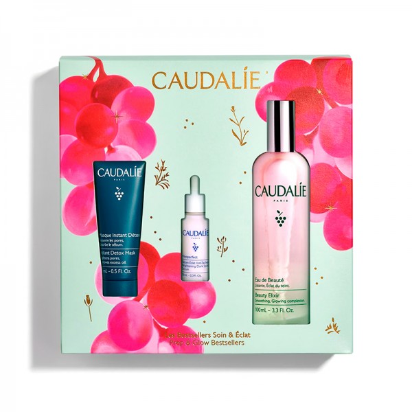Caudalie Cofre Agua de Belleza 100 ml + Regalo Mascarilla Detox 15 ml + Vinoperfect Sérum 10 ml