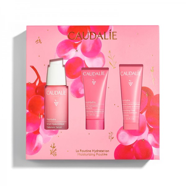 Caudalie Cofre VinoHydra Sérum 30 ml + Regalo Gel Limpiador 30 ml + Mascarilla-Crema Hidratante 15 ml