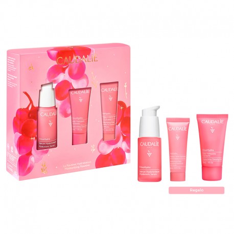 Caudalie Cofre VinoHydra Sérum 30 ml + Regalo Gel Limpiador 30 ml + Mascarilla-Crema Hidratante 15 ml