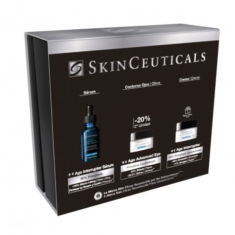 Skinceuticals Cofre A.G.E. Interrupter Ultra Sérum 30 ml + A.G.E. Advanced Eye 15 g (20% dto) + Regalo A.G.E. Interrupter 15 ml