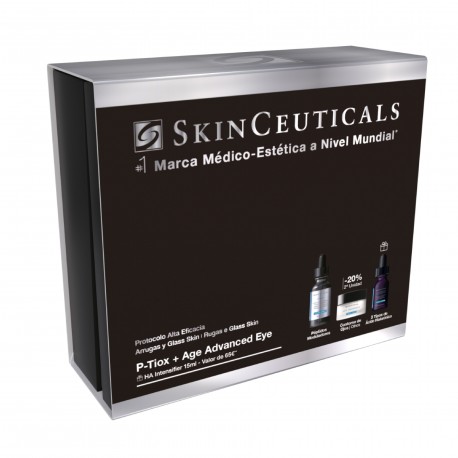 Skinceuticals P-Tiox 30 ml + A.G.E. Advanced Eye 15 g (20% dto) + Regalo H.A. Intensifyer 15 ml