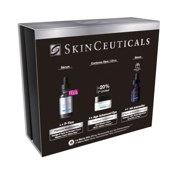 Skinceuticals P-Tiox 30 ml + A.G.E. Advanced Eye 15 g (20% dto) + Regalo H.A. Intensifyer 15 ml