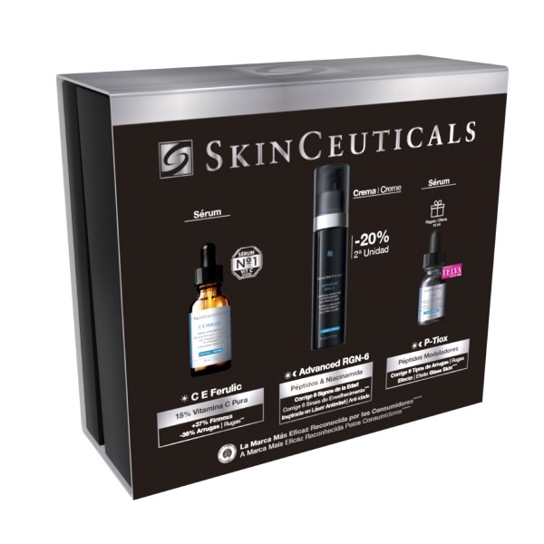 Skinceuticals Cofre C E Ferulic 30 ml + Advance RGN-9 30 ml (20% dto) + Regalo P-Tiox 15 ml