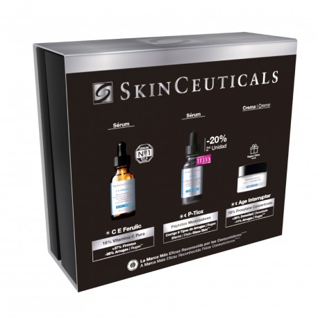 Skinceuticals Cofre C E Ferulic 30 ml + P-Tiox 30 ml (20% dto) + Regalo A.G.E. Interrupter 15 ml