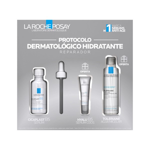 La Roche Posay Pack Cicaplast B5 Sérum 30 ml + Regalo Hyalu B5 Ojos 5 ml + Agua Micelar 50 ml