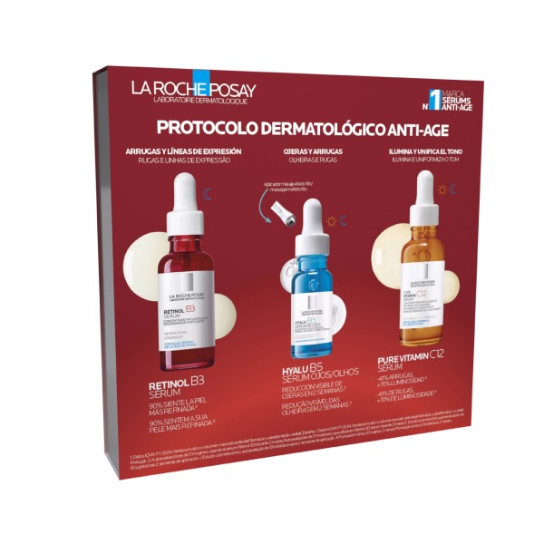 La Roche Posay Pack Retinol B3 Serum 30 ml + Regalo Pure Vitamin Sérum 10 ml y Hyalu B5 Ojos 5 ml
