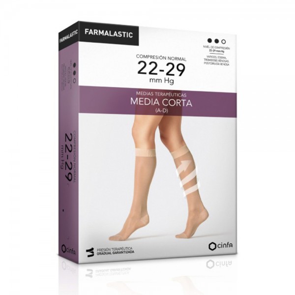 Farmalastic Medias Cortas Talla Mediana
