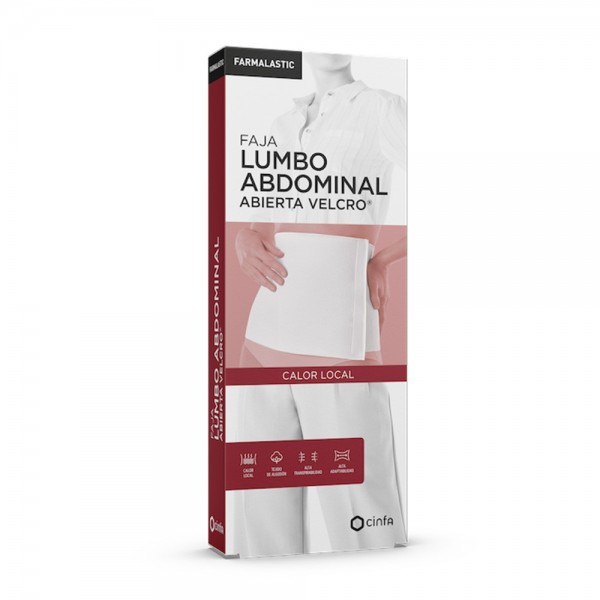 Farmalastic Faja Lumboabdominal Abierta Velcro Beige Talla Grande