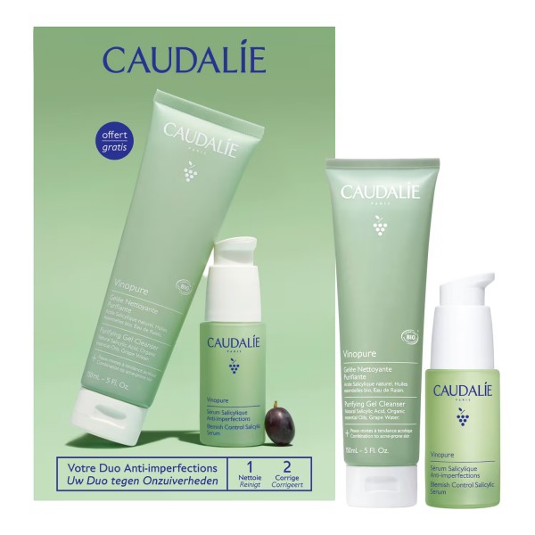 Caudalie Vinopure Sérum Anti-Imprefecciones 30 ml + Regalo Gel Limpiador 150 ml