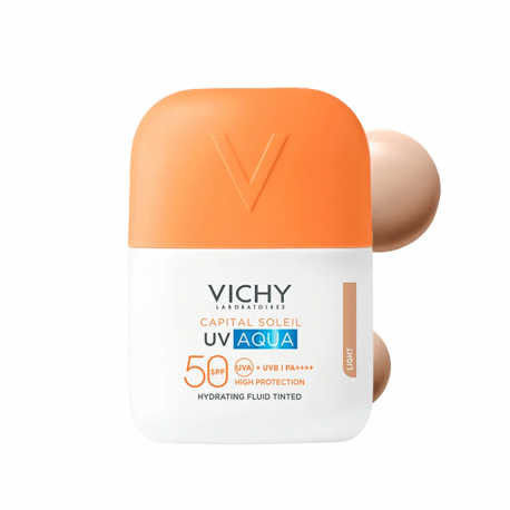 Vichy Capital Soleil UV Aqua Fluido Hidratante SPF 50 40 ml Claro