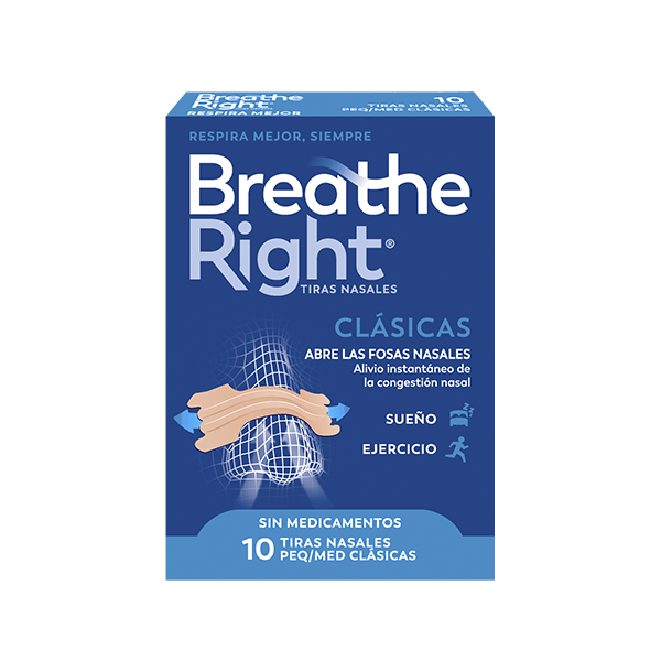 Breathe Right Tira Nasal Clásica Pequeña-Mediana 10 Unidades