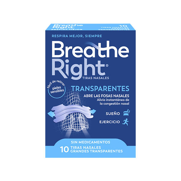 Breathe Right Tira Nasal Transparente Grande 10 Unidades