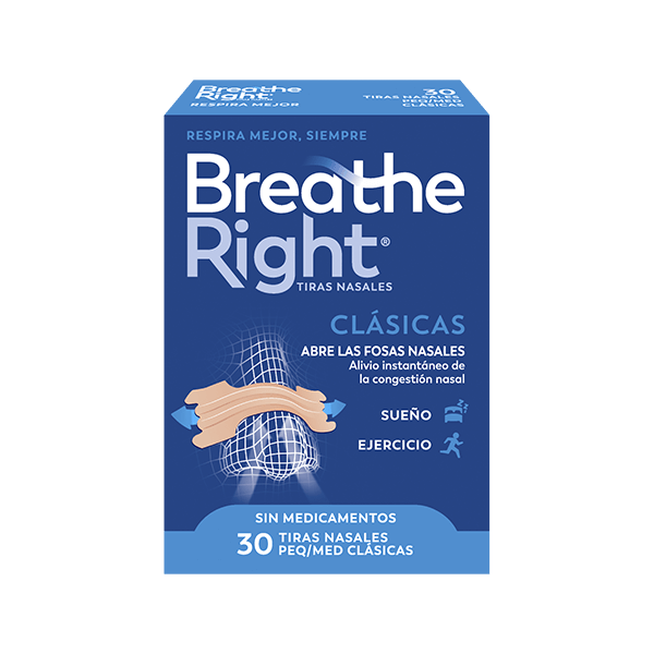 Breathe Right Tira Nasal Clásica Pequeña-Mediana 30 Unidades