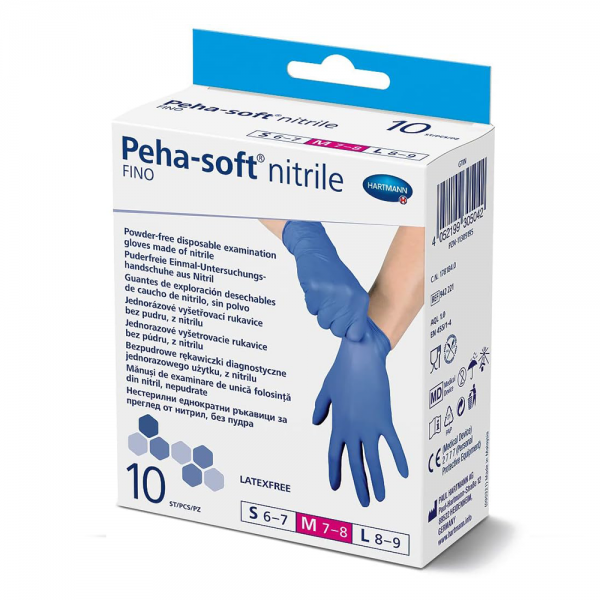 Hartmann Guantes Nitrilo Peha-soft Talla Mediana 10 unidades