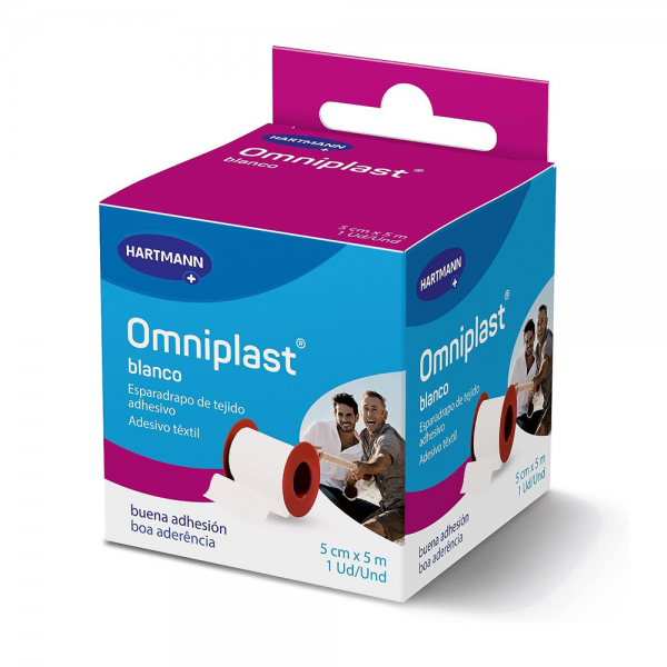 Hartmann Omniplast Esparadrapo Hipoalergénico Tejido Resistente 5 m x 5 cm