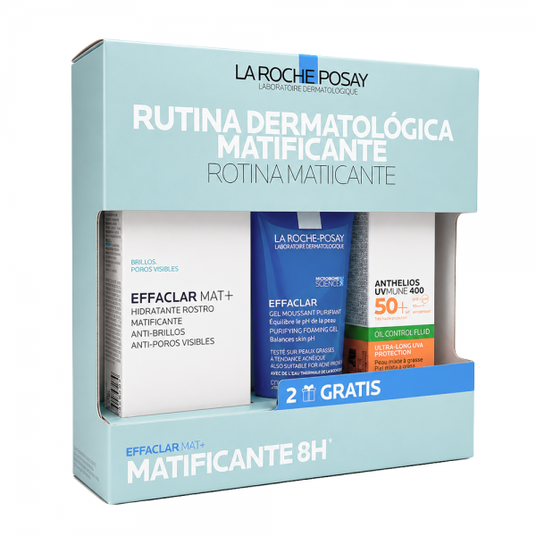 La Roche Posay Effaclar Mat 40 ml + Regalo Effaclar Gel + Anthelios UVMune