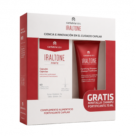 Iraltone Forte 60 cápsulas + Regalo Champú 75 ml