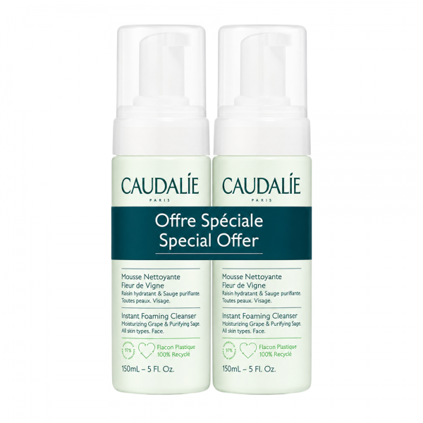 Caudalie Vinoclean Mousse Limpiadora 150 ml x2 Unidades