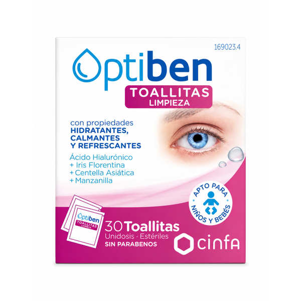 Optiben Toallitas Limpieza Diaria 30 Unidades