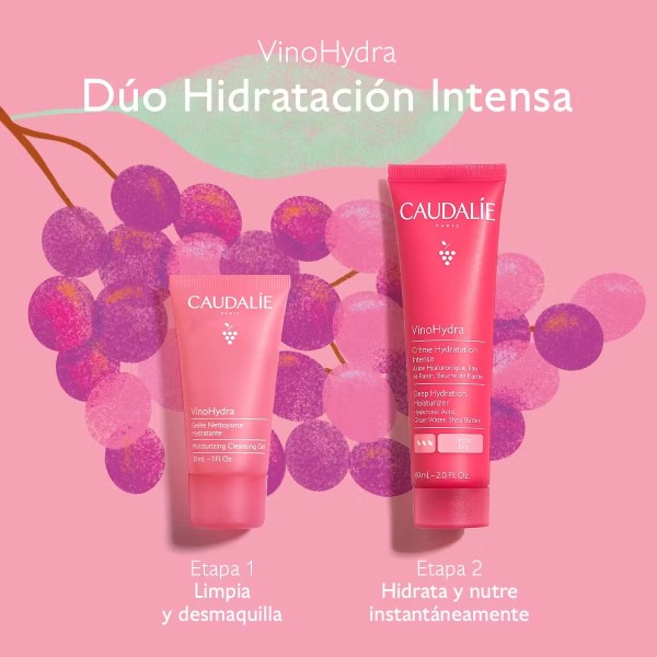 Caudalie Cofre VinoHydra Crema Hidratación Intensa 60 ml + Regalo Gel Limpiador 30 ml